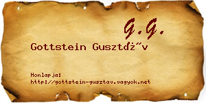 Gottstein Gusztáv névjegykártya