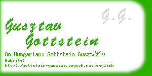 gusztav gottstein business card